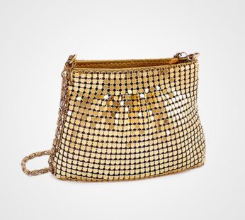 Golden Bag With Chain